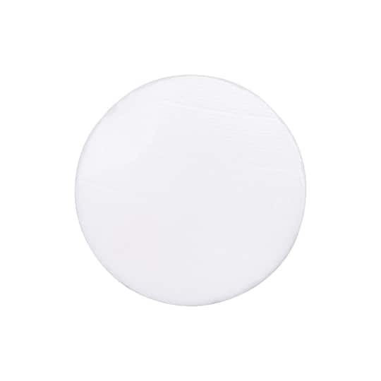 Craft Express White Coaster Marble With Cork Backing Round 3.93&#x22;, 4ct.